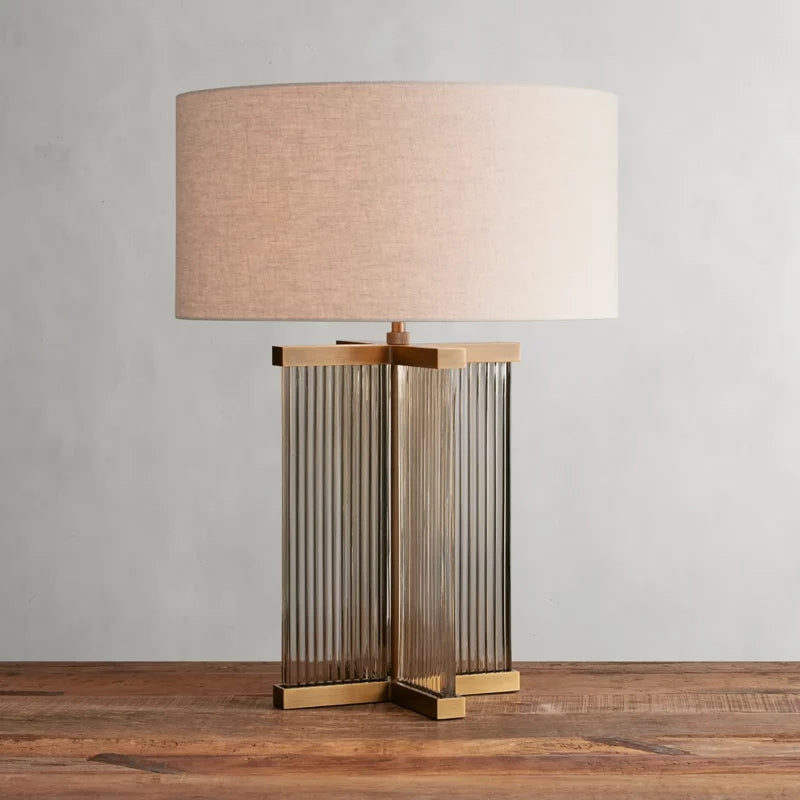 Delsie Art Glass Table Lamp-Fullstarlighting