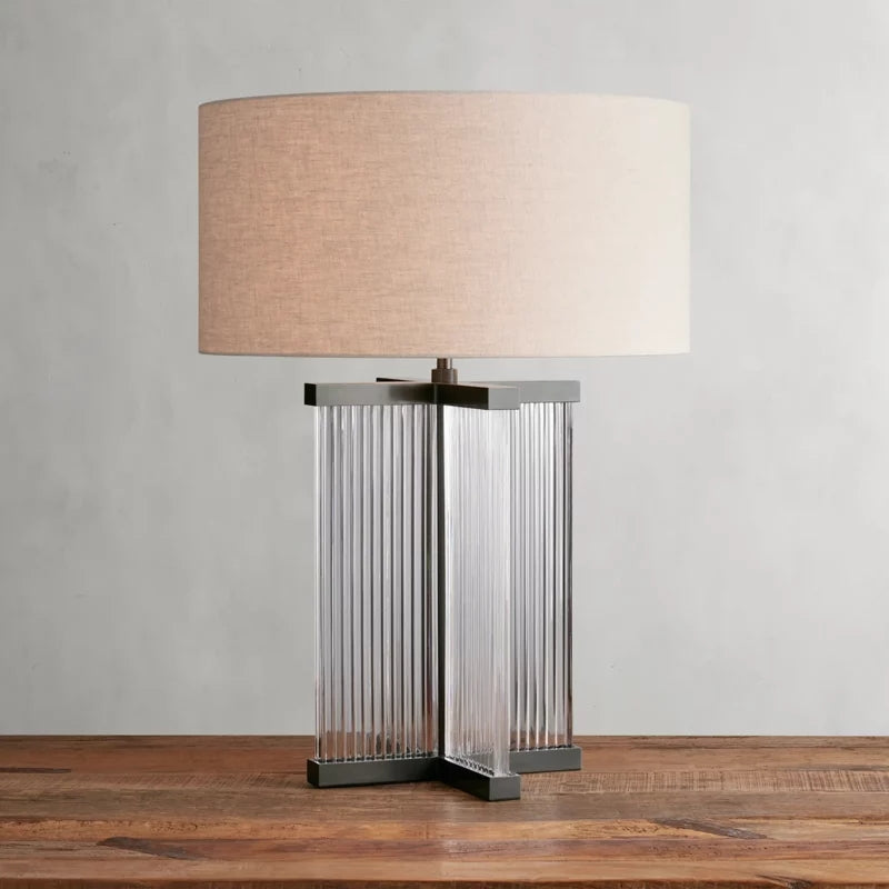 Delsie Art Glass Table Lamp-Fullstarlighting