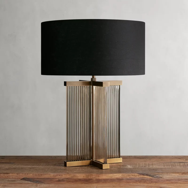 Delsie Art Glass Table Lamp-Fullstarlighting