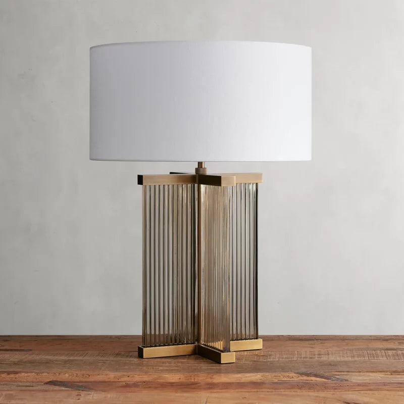 Delsie Art Glass Table Lamp-Fullstarlighting