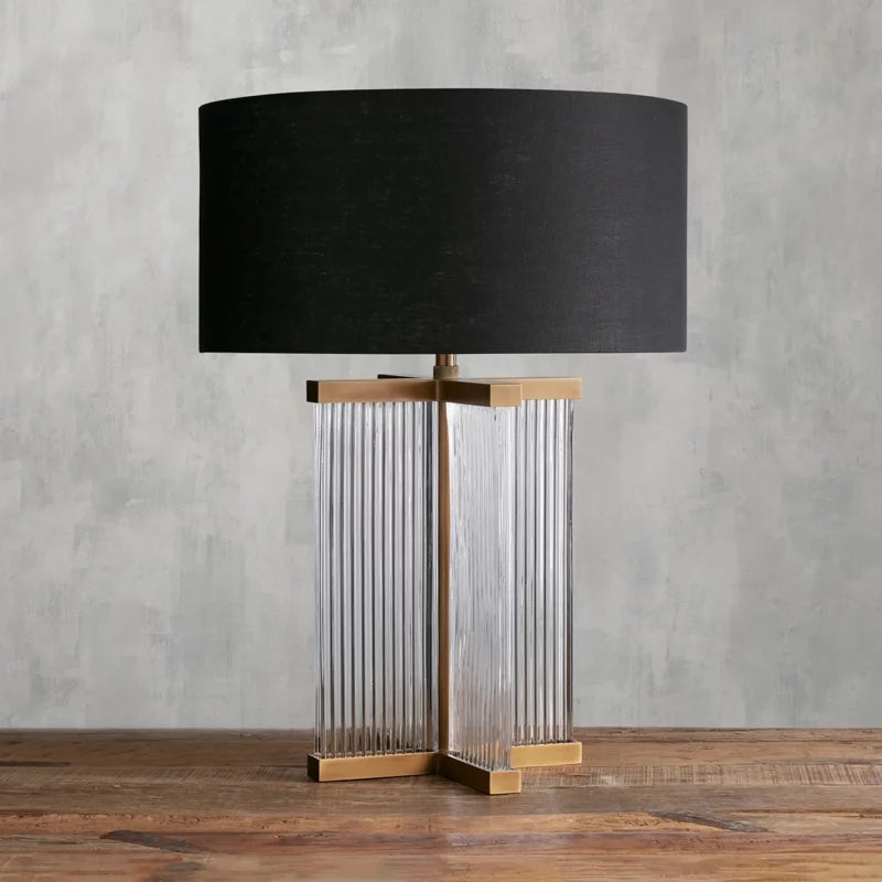 Delsie Art Glass Table Lamp-Fullstarlighting