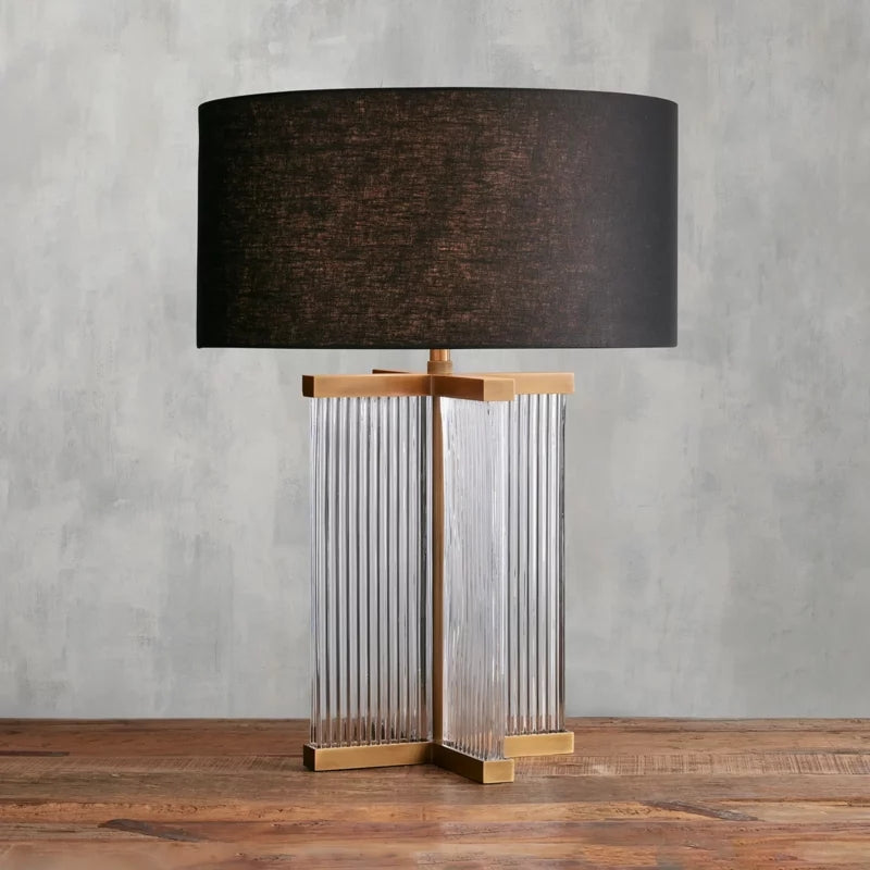 Delsie Art Glass Table Lamp-Fullstarlighting