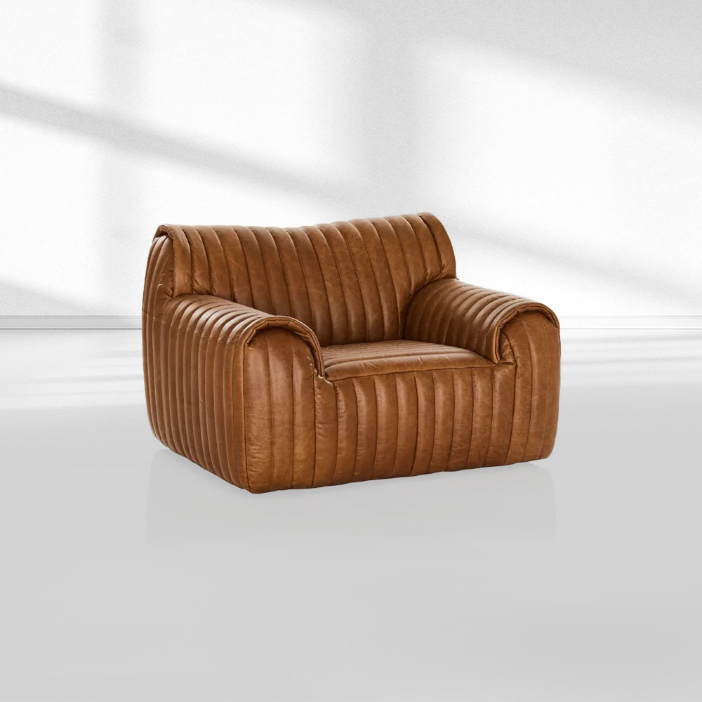 Aspan Leather Occasional Chair-Fullstarlighting
