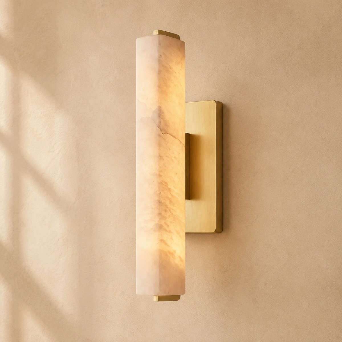 Audubon Alabaster Modern Single Sconce-Fullstarlighting