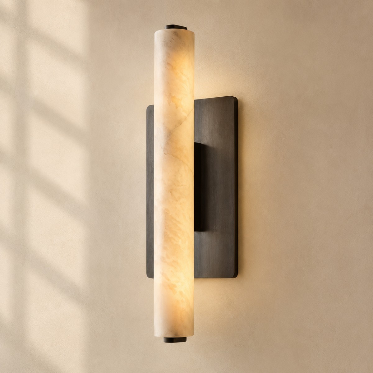 Audubon Alabaster Modern Single Sconce-Fullstarlighting