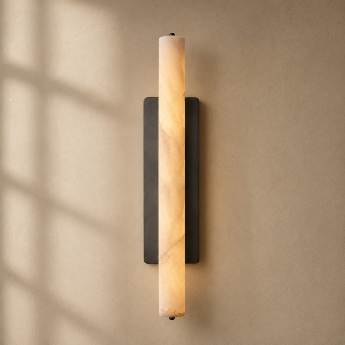 Audubon Alabaster Modern Single Sconce-Fullstarlighting