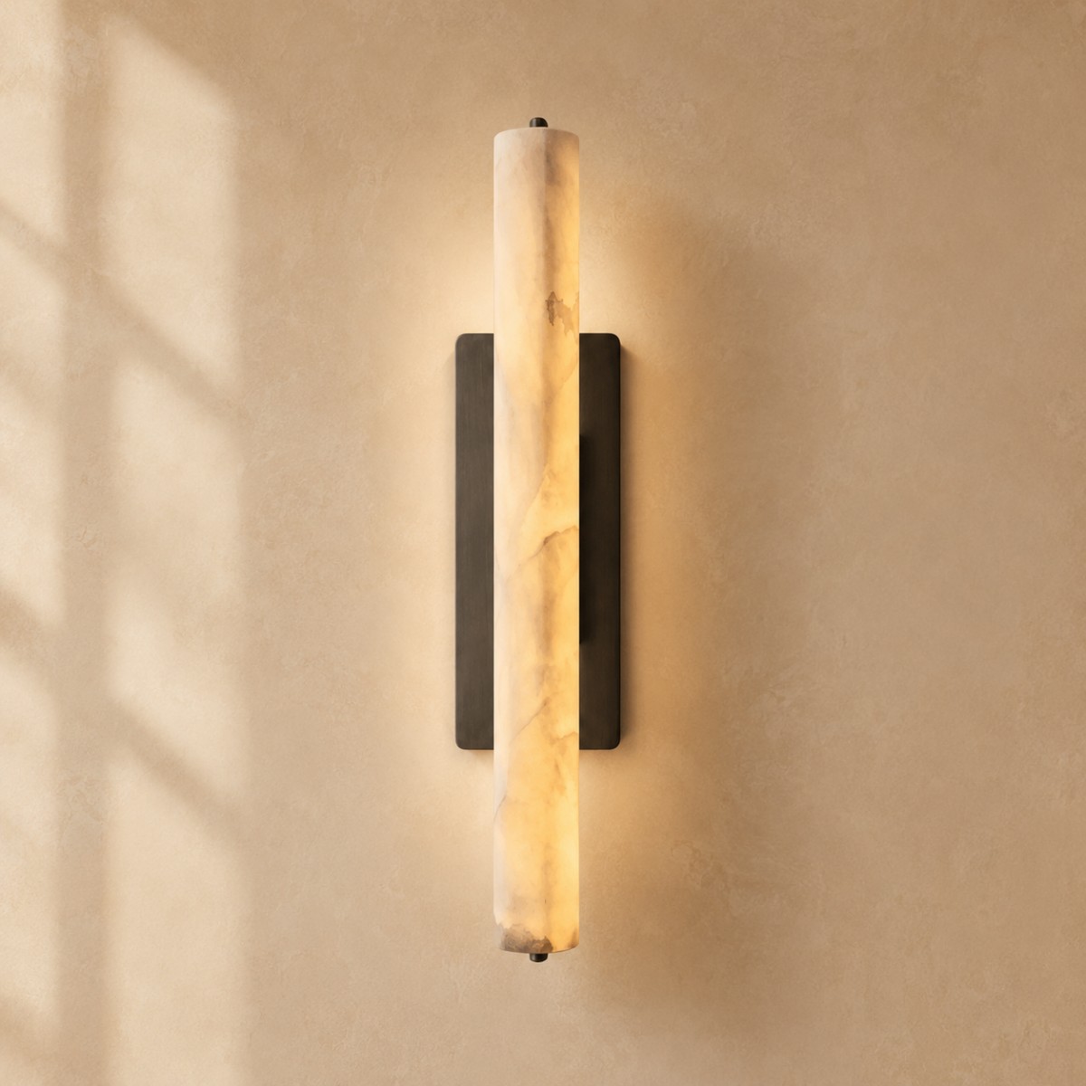 Audubon Alabaster Modern Single Sconce-Fullstarlighting