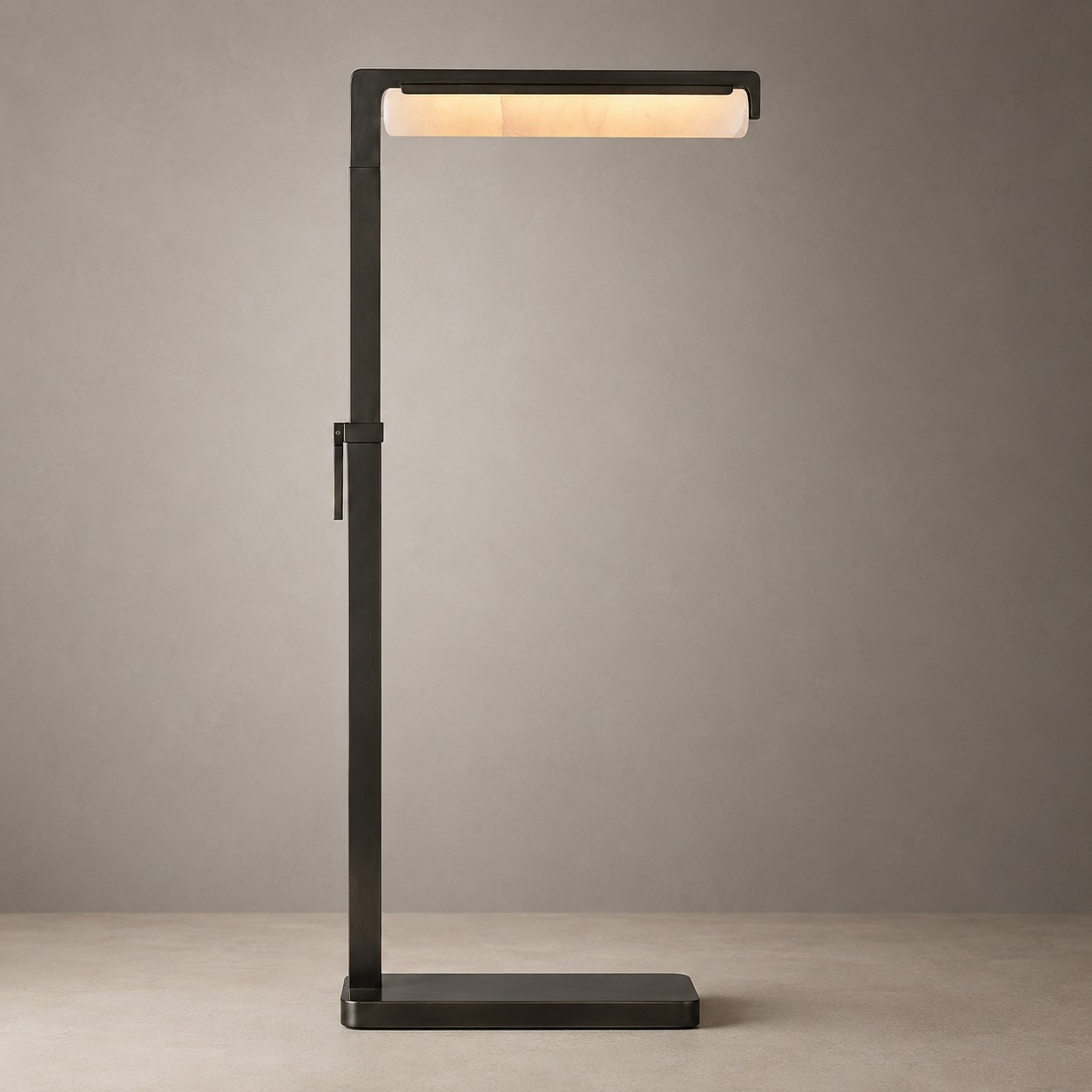 Audubon Alabaster Task Floor Lamp-Fullstarlighting