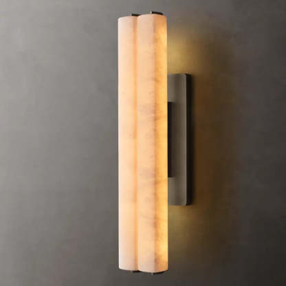 Audubon Alabaster Double Sconce-Fullstarlighting