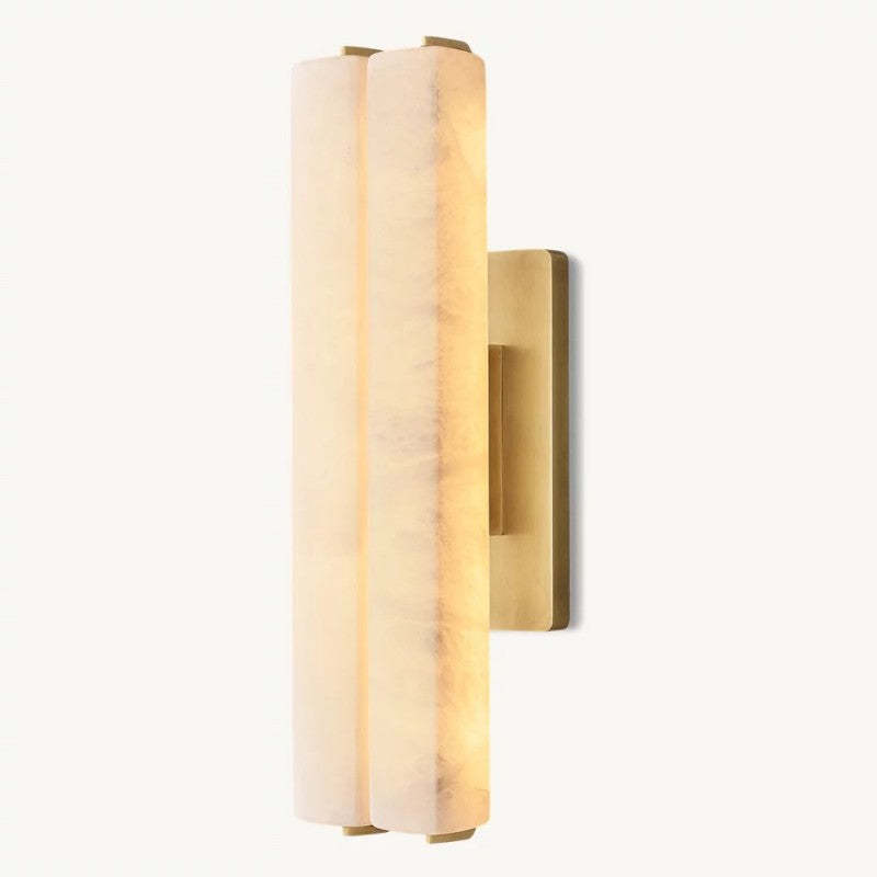 Audubon Alabaster Double Sconce-Fullstarlighting