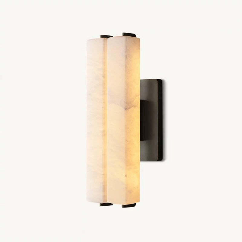 Audubon Alabaster Double Sconce-Fullstarlighting
