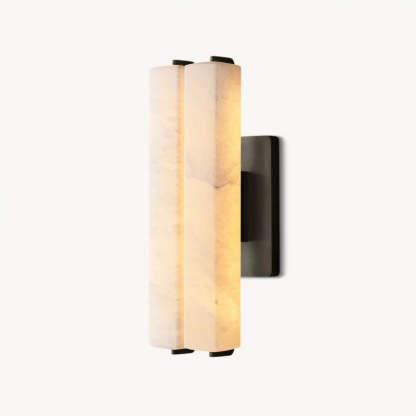 Audubon Alabaster Double Sconce
