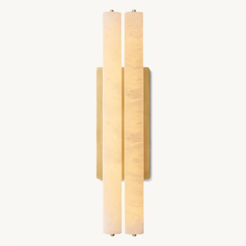 Audubon Alabaster Double Sconce-Fullstarlighting