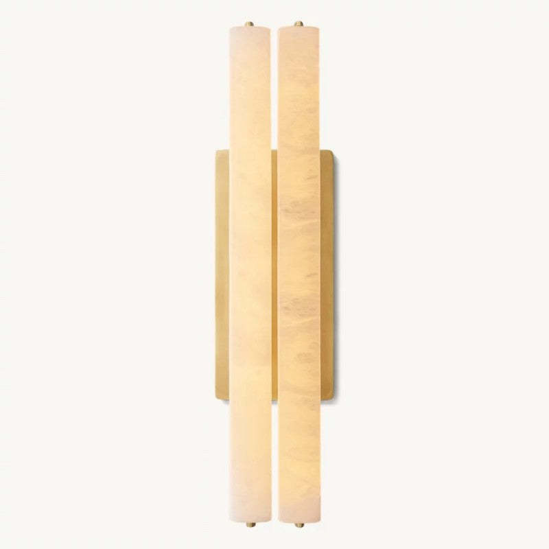 Audubon Alabaster Double Sconce-Fullstarlighting