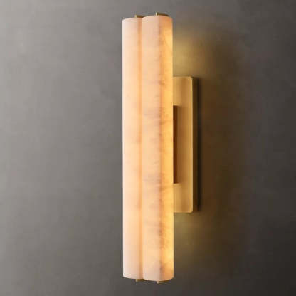 Audubon Alabaster Double Sconce-Fullstarlighting