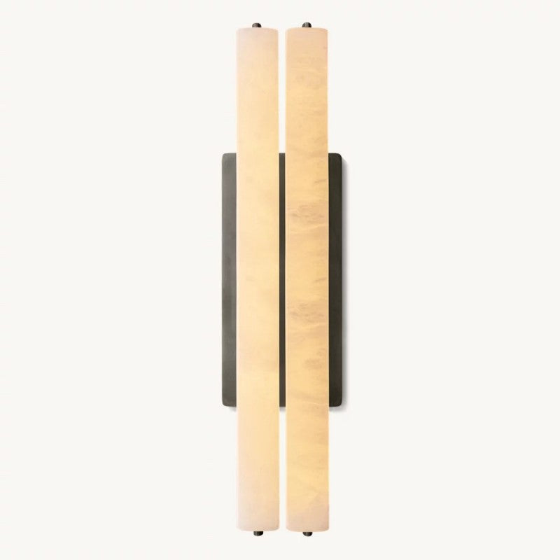 Audubon Alabaster Double Sconce-Fullstarlighting