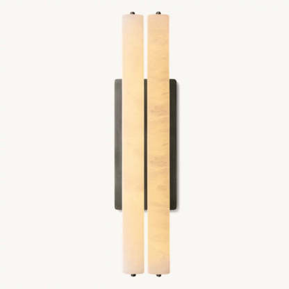 Audubon Alabaster Double Sconce-Fullstarlighting