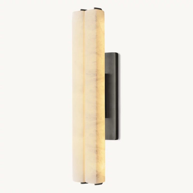 Audubon Alabaster Double Sconce-Fullstarlighting
