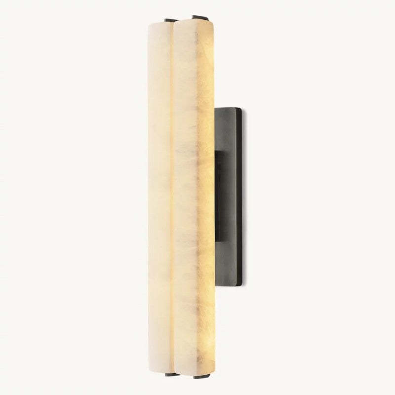 Audubon Alabaster Double Sconce-Fullstarlighting