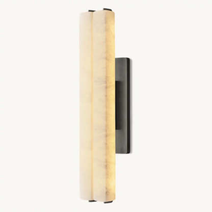 Audubon Alabaster Double Sconce-Fullstarlighting