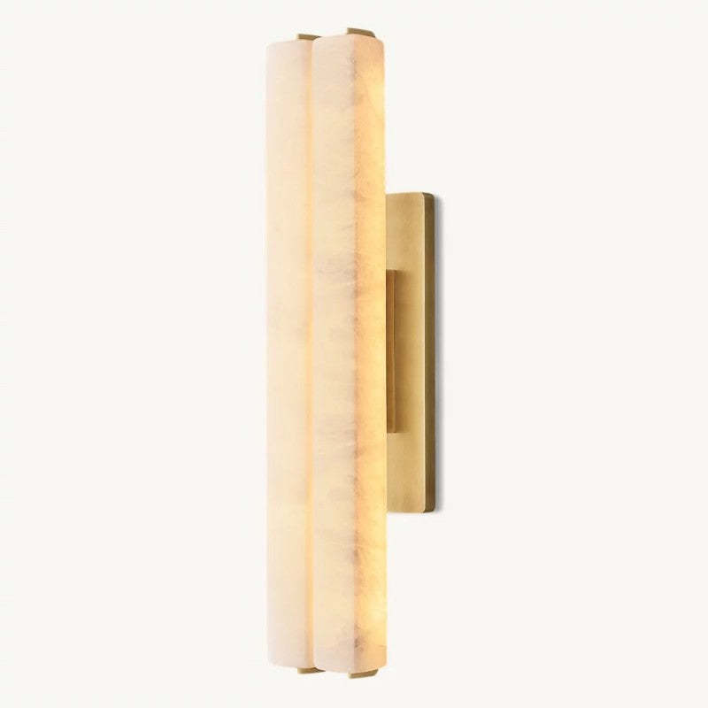 Audubon Alabaster Double Sconce-Fullstarlighting