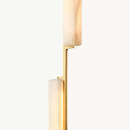 Niko 54-Inch Wine Glass Rectangular Brass Chandelier-Fullstarlighting