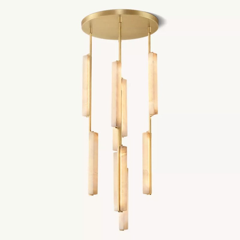 Audubon Alabaster Round Chandelier 24"