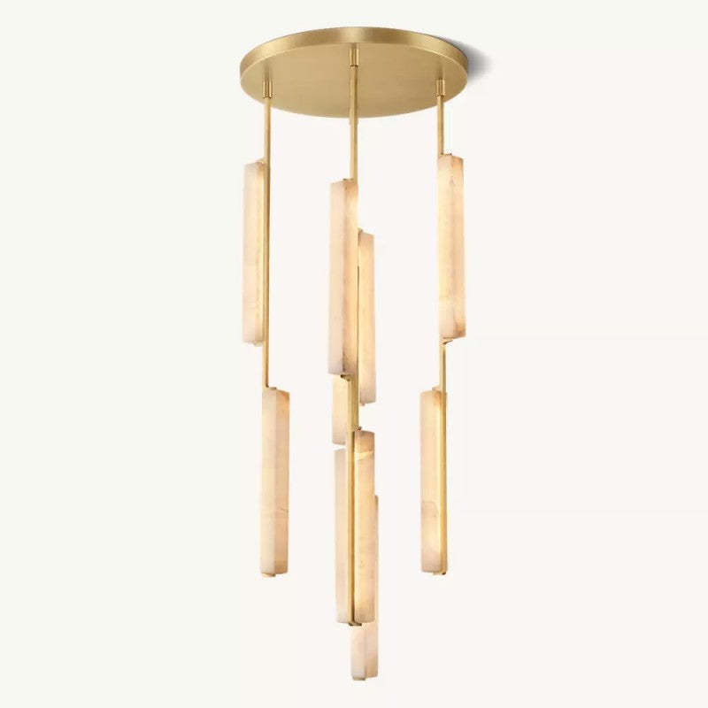 Audubon Alabaster Round Chandelier 24"