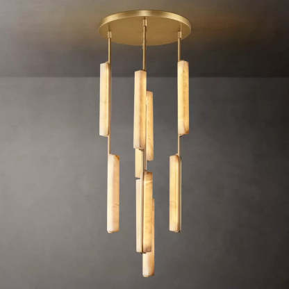 Audubon Alabaster Round Chandelier 24"