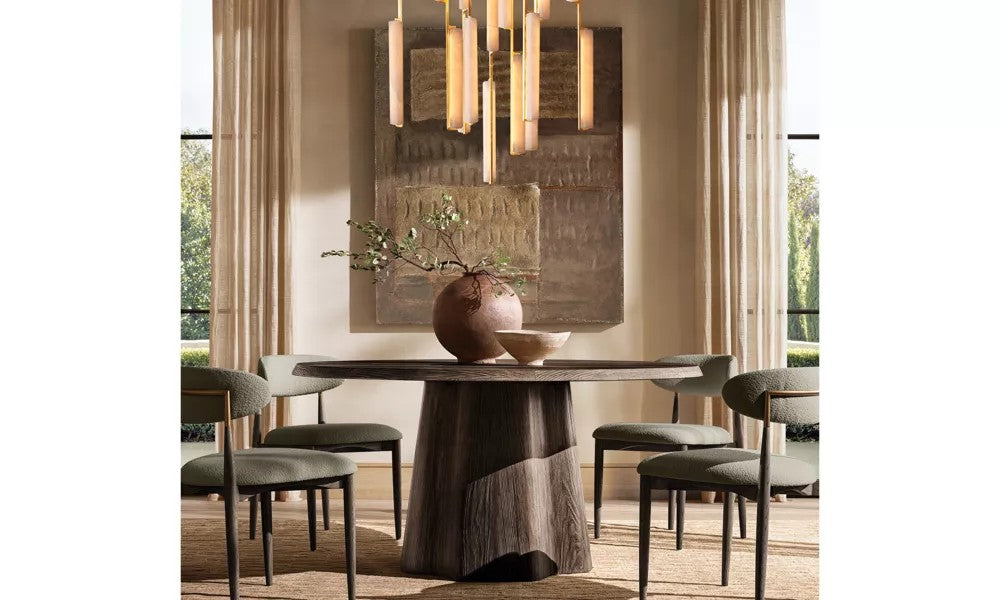 Audubon Alabaster Round Chandelier 40"
