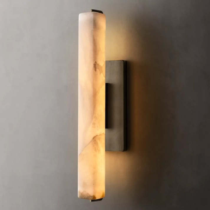 Audubon Alabaster Single Sconce,Restoration Hardware,Bathroom Sconces ...