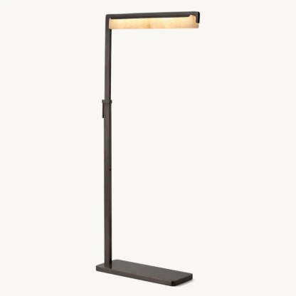 Audubon Alabaster Task Floor Lamp