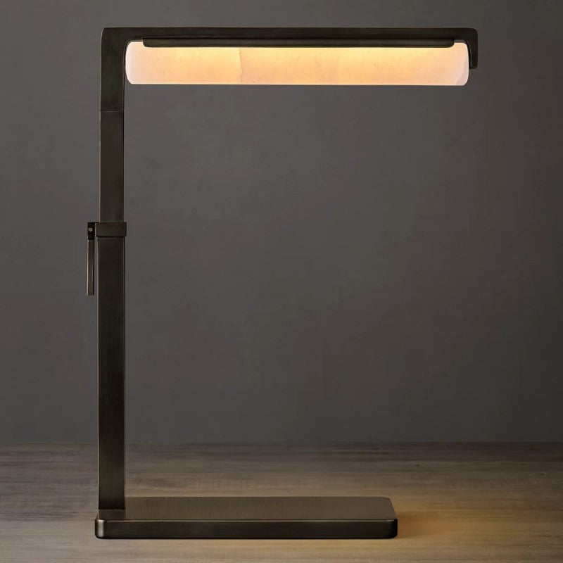 Audubon Alabaster Task Table Lamp