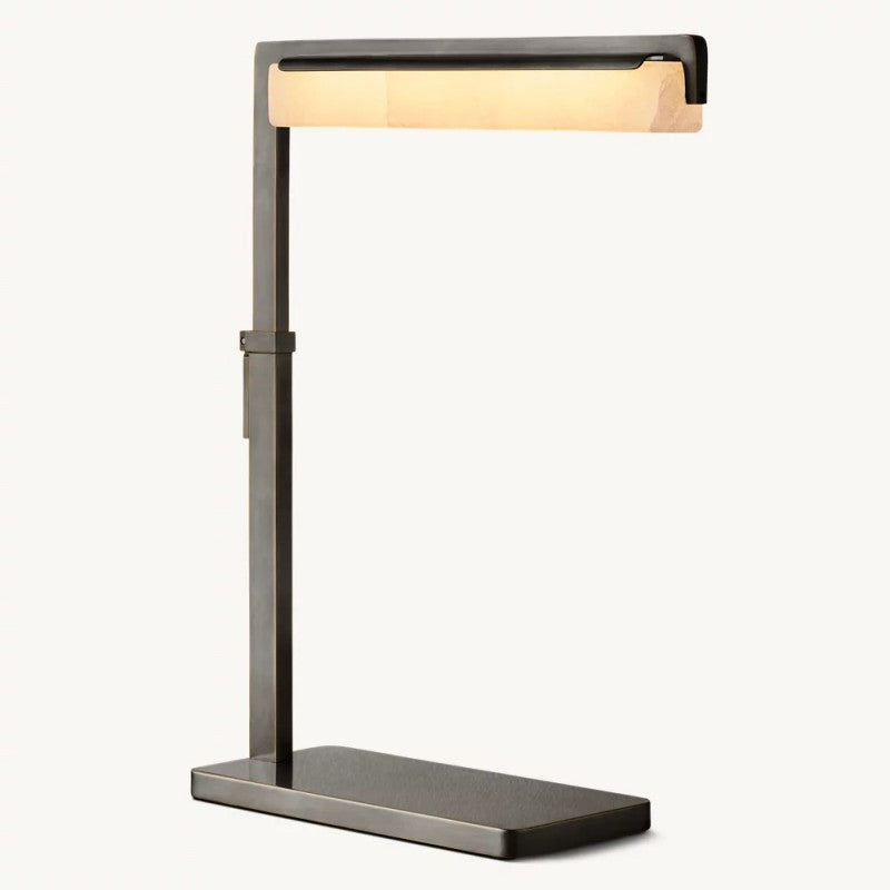 Audubon Alabaster Task Table Lamp