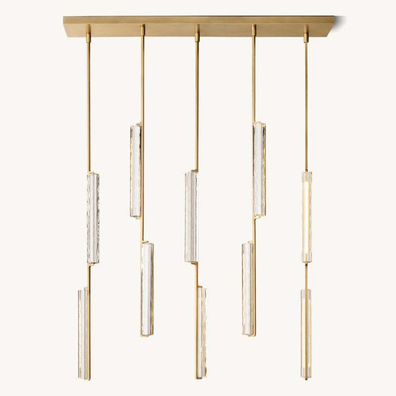 Audubon Linear Chandelier 54",Modern Chandelier,crystal chandeliers