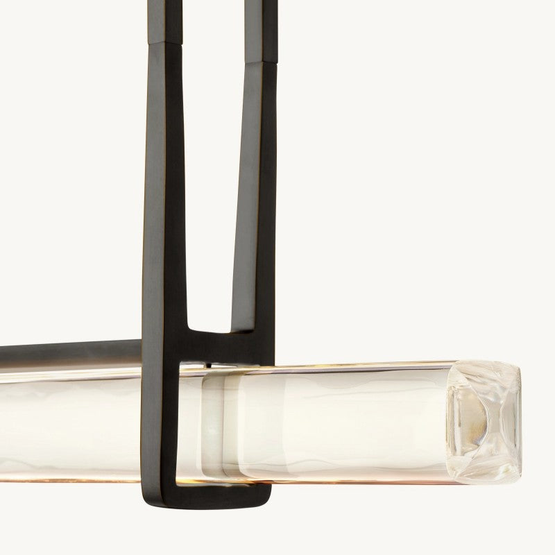 Audubon Single Bar Linear Chandelier 60-Inch-Fullstarlighting