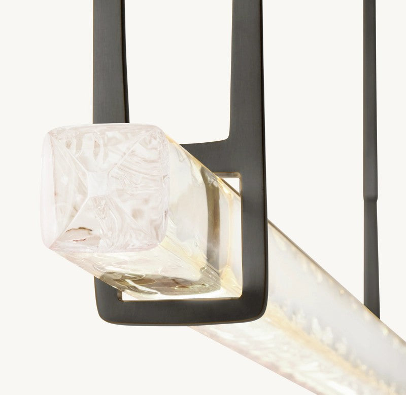 Audubon Single Bar Linear Chandelier 60-Inch-Fullstarlighting