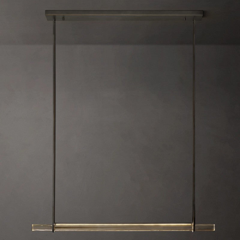 Audubon Single Bar Linear Chandelier 60-Inch-Fullstarlighting