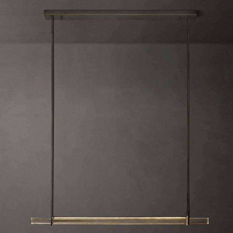 Audubon Single Bar Linear Chandelier 60-Inch-Fullstarlighting