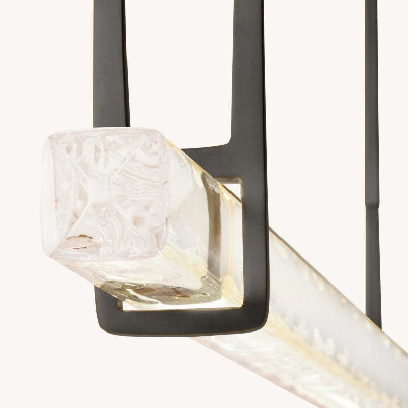 Audubon Single Bar Linear Chandelier 60-Inch-Fullstarlighting
