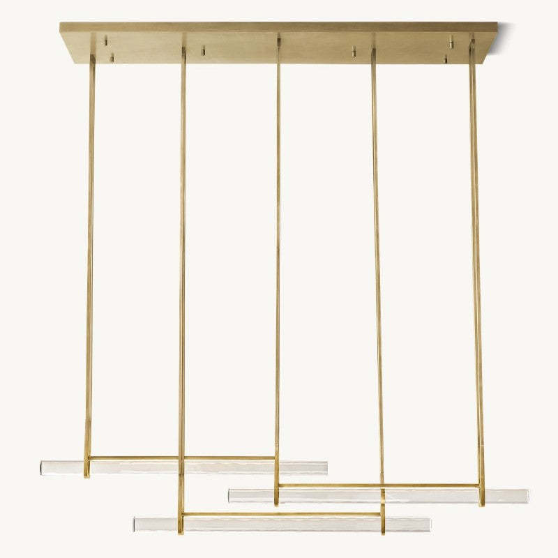 Audubon Triple Bar Linear Chandelier,Modern Chandelier,RH Chandeliers