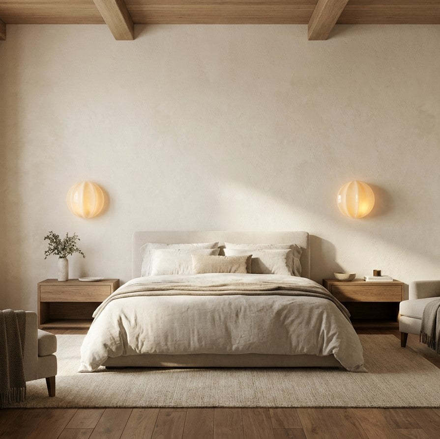 Aveline Clamshell Ribbed Opal Glass Wall Sconce-Fullstarlighting