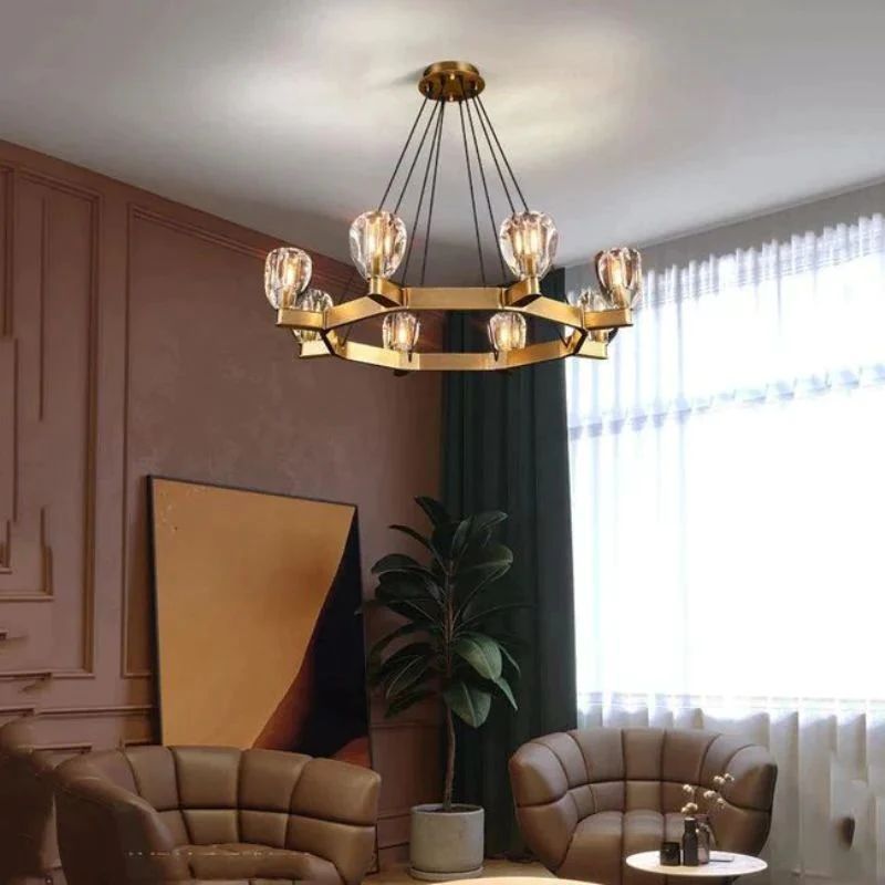 Blons Contemporary Circular Living Room Pendant-Fullstarlighting
