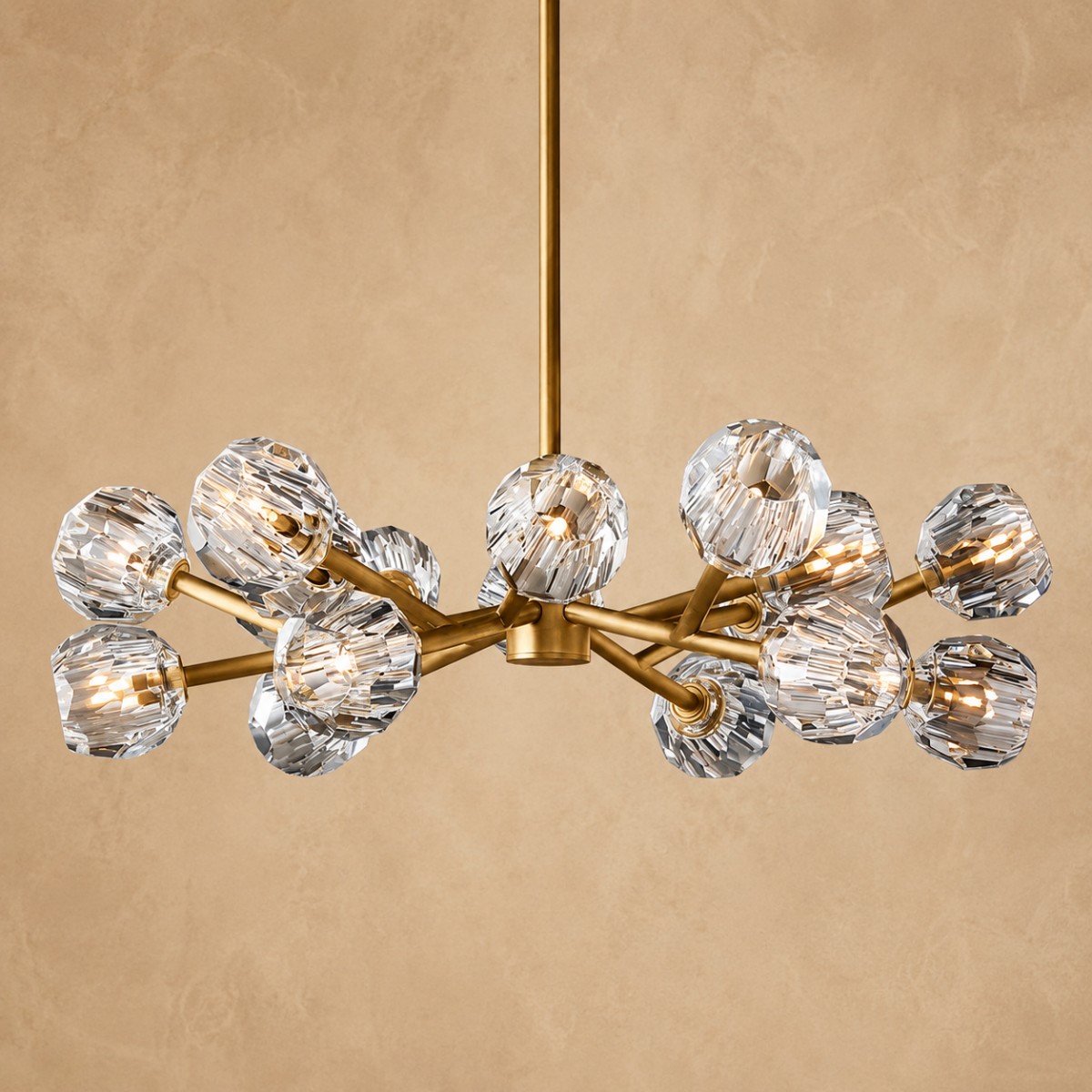 Bonny Glass Round Chandelier 36''