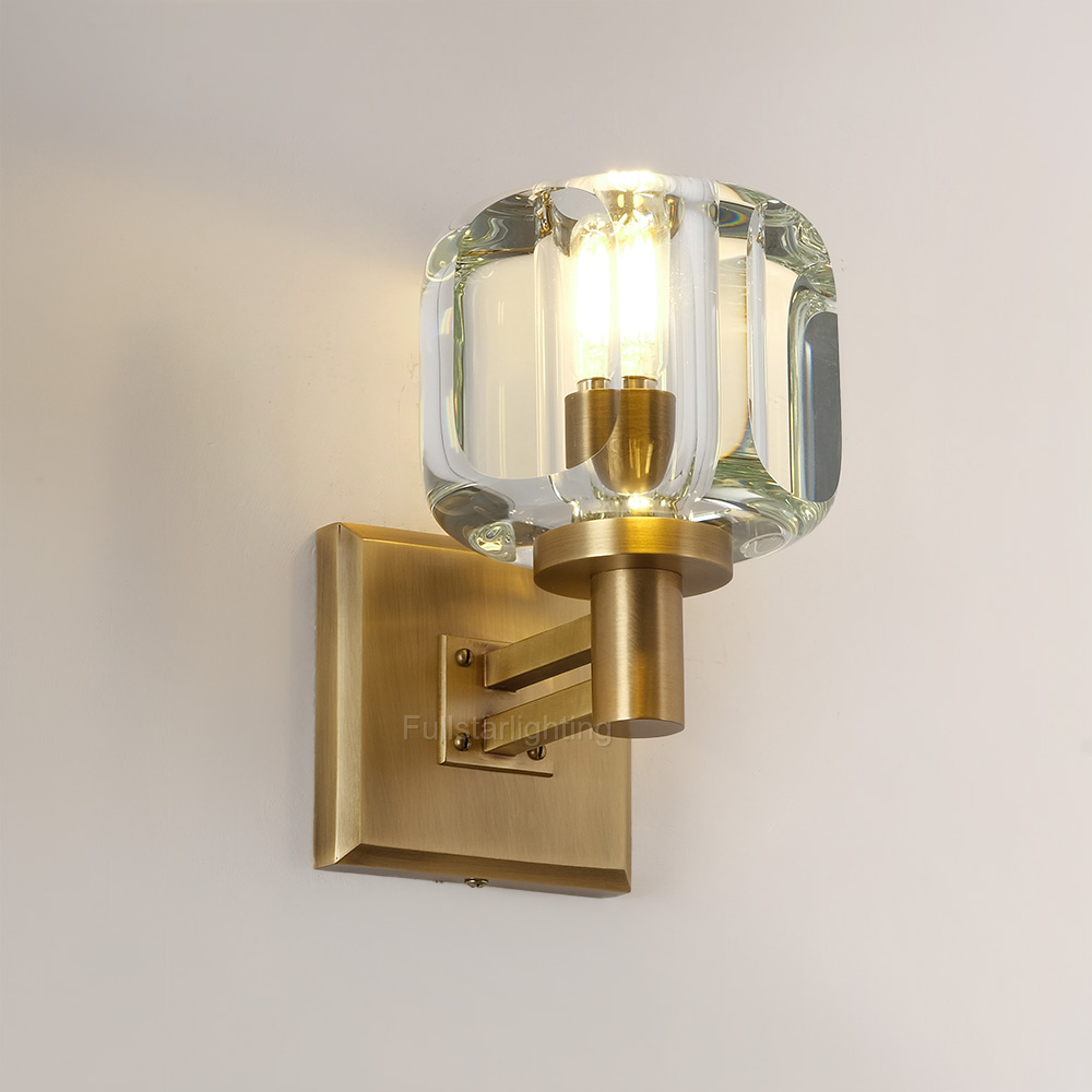 Demaret Glass Wall Sconce-Fullstarlighting
