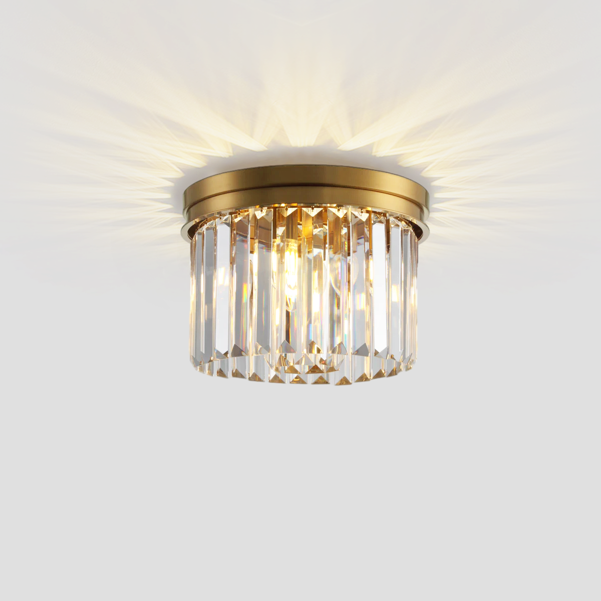 1920s Olion 1-Tier Crystal Round Flushmount-Fullstarlighting