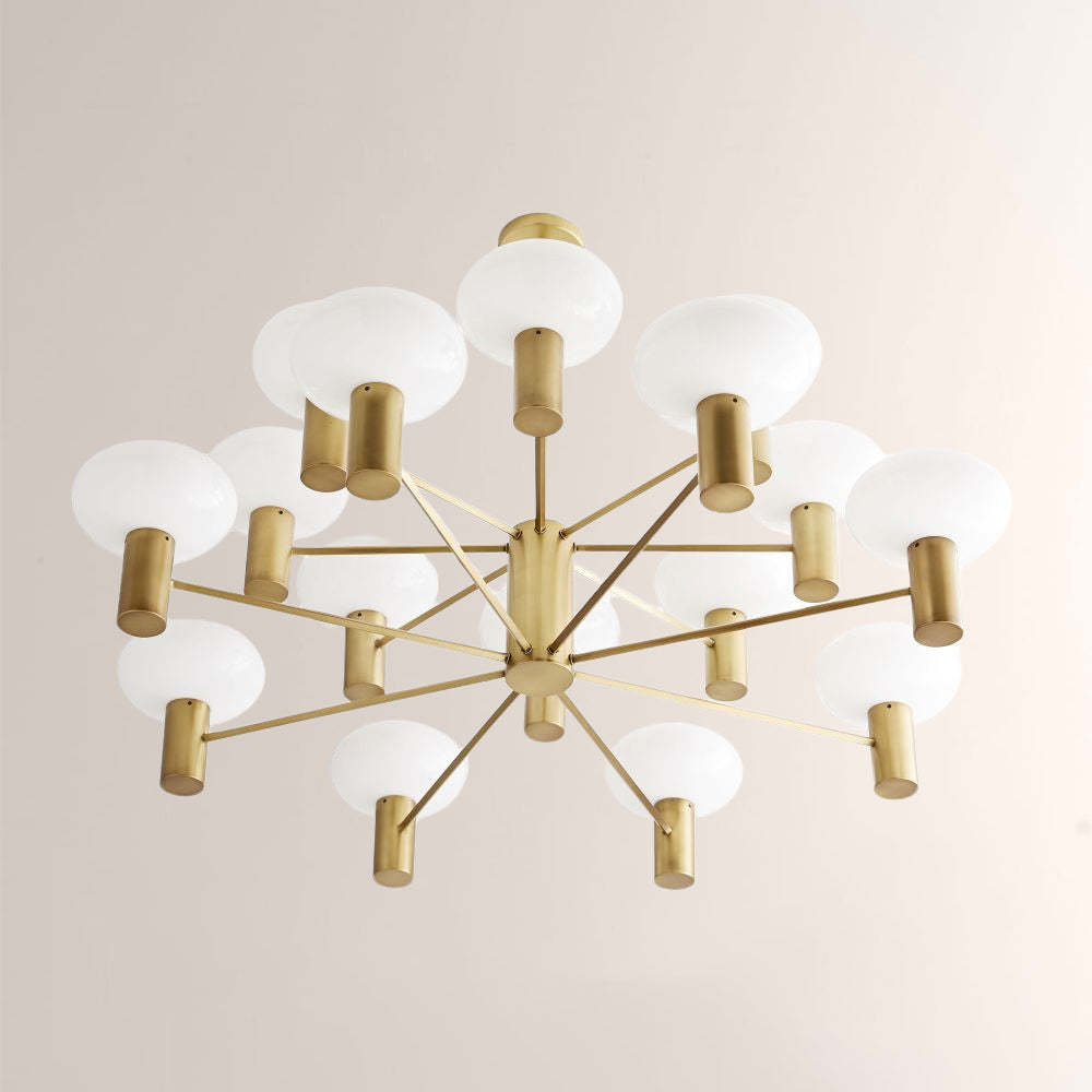 Broad Two-Layer Round Chandelier-Fullstarlighting