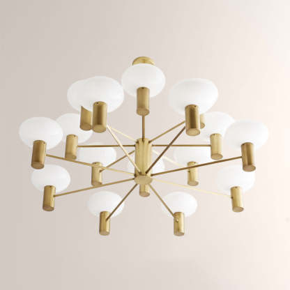 Broad Two-Layer Round Chandelier-Fullstarlighting