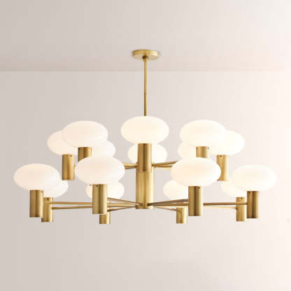 Broad Two-Layer Round Chandelier-Fullstarlighting