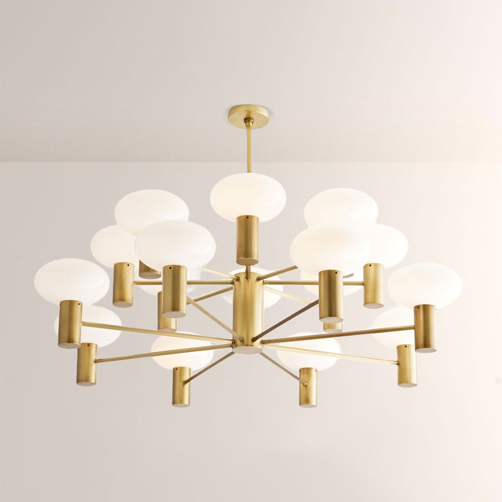 Broad Two-Layer Round Chandelier-Fullstarlighting